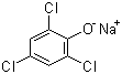 structure of CAS# 3784-03-0, Sodium 2,4,6-trichlorophenolate;2,4,6-Trichlorophenol sodium salt