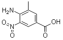 结构式 CAS# 37901-94-3, 4-氨基-5-甲基-3-硝基苯甲酸