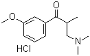 结构式 CAS# 37951-53-4, 3-(二甲基氨基)-1-(3-甲氧基苯基)-2-甲基-1-丙酮盐酸盐