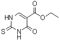 结构式 CAS# 38026-46-9, 1,2,3,4-四氢-4-氧代-2-硫代-5-嘧啶羧酸乙酯