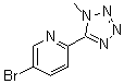 结构式 CAS# 380380-63-2, 2-(1-甲基-5-四唑基)-5-溴吡啶