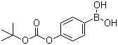 结构式 CAS# 380430-70-6, 4-(叔丁氧羧基)苯硼酸