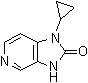 结构式 CAS# 380605-29-8, 1-环丙基-1,3-二氢-2H-咪唑并[4,5-c]吡啶-2-酮