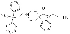 Diphenoxylate hydrochloride molecular structure (CAS 3810-80-8)