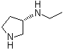 结构式 CAS# 381670-31-1, (3S)-3-(乙基氨基)吡咯烷
