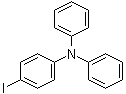 structure of CAS# 38257-52-2, 4-Iodo-N,N-diphenyl-benzenamine;4-Iodo-N,N-diphenylaminobenzene; 4-Iodotriphenylamine; N-(4-Iodophenyl)diphenylamine