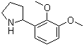 结构式 CAS# 383127-41-1, 2-(2,3-二甲氧基苯基)吡咯烷