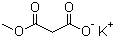 Potassium 3-methoxy-3-oxopropanoate molecular structure (CAS 38330-80-2)