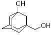 structure of CAS# 38584-37-1, 3-(Hydroxymethyl)-1-adamantol;1-Hydroxy-3-adamantylmethanol; 3-Hydroxytricyclo[3.3.1.1(3,7)]decane-1-methanol