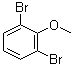 structure of CAS# 38603-09-7, 2,6-Dibromoanisole;1,3-Dibromo-2-methoxybenzene; 2,6-Dibromo-1-methoxybenzene