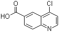 structure of CAS# 386207-77-8, 4-Chloroquinoline-6-carboxylic acid