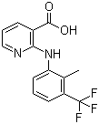 structure of CAS# 38677-85-9, Flunixin;2-(2-Methyl-3-trifluoromethylanilino)nicotinic acid