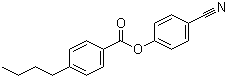 structure of CAS# 38690-77-6, 4-Cyanophenyl 4-butylbenzoate;p-Cyanophenyl p-butylbenzoate