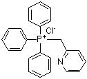 structure of CAS# 38700-15-1, 2-Picolyltriphenylphosphonium chloride;Triphenyl[(pyridin-2-yl)methyl]phosphonium chloride; [(2-Pyridyl)methyl]triphenylphosphonium chloride