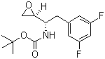 structure of CAS# 388071-27-0, tert-Butyl [(1S)-2-(3,5-difluorophenyl)-1-[(2S)-oxiranyl]ethyl]carbamate;[(1S)-2-(3,5-Difluorophenyl)-1-((2S)-oxiran-2-yl)ethyl]carbamic acid tert-butyl ester; [(1S)-2-(3,5-Difluorophenyl)-1-((2S)-oxiranyl)ethyl]carbamic acid tert-butyl ester; tert-Butyl [(1S)-2-(3,5-difluorophenyl)-1-((2S)-oxiran-2-yl)ethyl]carbamate