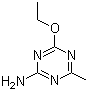 结构式 CAS# 3882-66-4, 4-乙氧基-6-甲基-1,3,5-三嗪-2-胺