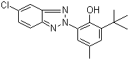 structure of CAS# 3896-11-5, Bumetrizole;2-(3-tert-Butyl-2-hydroxy-5-methylphenyl)-5-chloro-2H-benzotriazole; 2-(5-Chloro-2H-benzotriazol-2-yl)-6-(1,1-dimethylethyl)-4-methylphenol