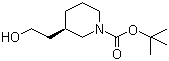 结构式 CAS# 389889-62-7, (R)-1-N-Boc-3-羟乙基哌啶; (R)-3-(2-羟基乙基)哌啶-1-甲酸叔丁酯