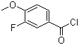 structure of CAS# 3907-15-1, 3-Fluoro-4-methoxybenzoyl chloride