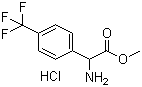 结构式 CAS# 390815-48-2, 2-氨基-2-[4-(三氟甲基)苯基]乙酸甲酯盐酸盐