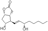 structure of CAS# 39182-59-7, Corey PG-lactone diol;5-hydroxy-4-[(E)-3-hydroxyoct-1-enyl]-3,3a,4,5,6,6a-hexahydrocyclopenta[b]furan-2-one