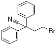 structure of CAS# 39186-58-8, 4-Bromo-2,2-diphenylbutanenitrile