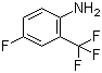 structure of CAS# 393-39-5, 2-Amino-5-fluorobenzotrifluoride;4-Fluoro-2-(trifluoromethyl)aniline; 4-Fluoro-2-(trifluoromethyl)benzenamine