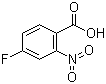 结构式 CAS# 394-01-4, 4-氟-2-硝基苯甲酸
