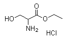 结构式 CAS# 3940-27-0, DL-丝氨酸乙酯盐酸盐