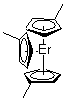 structure of CAS# 39470-10-5, Tris(methylcyclopentadienyl)erbium;Tris(eta5-methylcyclopentadienyl)erbium