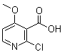 结构式 CAS# 394729-98-7, 2-氯-4-甲氧基烟酸