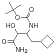 structure of CAS# 394735-22-9, tert-Butyl 4-amino-1-cyclobutyl-3,4-dioxobutan-2-ylcarbamate;3-(tert-Butoxycarbonylamino)-4-cyclobutyl-2-hydroxybutanamide