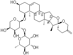 结构式 CAS# 39491-37-7, 去葡假叶树素