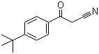 结构式 CAS# 39528-62-6, 4-叔丁基苯甲酰乙腈; 3-(4-叔丁基苯基)-3-氧代丙腈