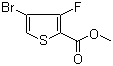 结构式 CAS# 395664-56-9, 4-溴-3-氟噻吩-2-羧酸甲酯
