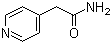 结构式 CAS# 39640-62-5, 4-吡啶乙酰胺