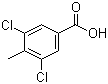 结构式 CAS# 39652-34-1, 3,5-二氯-4-甲基苯甲酸