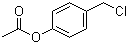 structure of CAS# 39720-27-9, 4-(Chloromethyl)phenyl acetate;4-Acetoxybenzyl chloride; p-(Chloromethyl)phenyl acetate; p-Acetoxybenzyl chloride; alpha-Chloro-p-cresol acetate
