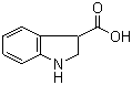 结构式 CAS# 39891-70-8, 吲哚啉-3-羧酸