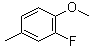 structure of CAS# 399-55-3, 2-Fluoro-4-methylanisole;2-Fluoro-1-methoxy-4-methylbenzene