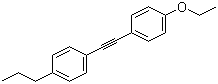 结构式 CAS# 39969-29-4, 1-[2-(4-乙氧基苯基)乙炔基]-4-丙基苯