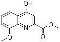 结构式 CAS# 4008-46-2, 4-羟基-8-甲氧基喹啉-2-甲酸甲酯