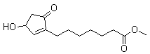 结构式 CAS# 40098-26-8, 3-羟基-5-氧代-1-环戊烯-1-庚酸甲酯