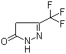 structure of CAS# 401-73-0, 3-(Trifluoromethyl)-2-pyrazolin-5-one;2,4-Dihydro-5-(trifluoromethyl)-3H-pyrazol-3-one