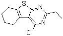 4-Chloro-2-ethyl-5,6,7,8-tetrahydro-[1]benzothieno[2,3-d]pyrimidine molecular structure (CAS 401511-17-9)