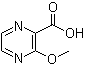 结构式 CAS# 40155-47-3, 3-甲氧基-2-吡嗪甲酸