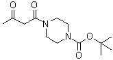 结构式 CAS# 401566-77-6, 4-(1,3-二氧代丁基)-1-哌嗪羧酸叔丁酯
