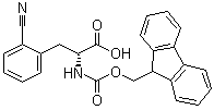 结构式 CAS# 401620-74-4, 2-氰基-N-[芴甲氧羰基]-D-苯丙氨酸