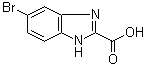 结构式 CAS# 40197-20-4, 6-溴-1H-苯并咪唑-2-羧酸