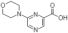 结构式 CAS# 40262-73-5, 6-(4-吗啉基)吡嗪-2-甲酸